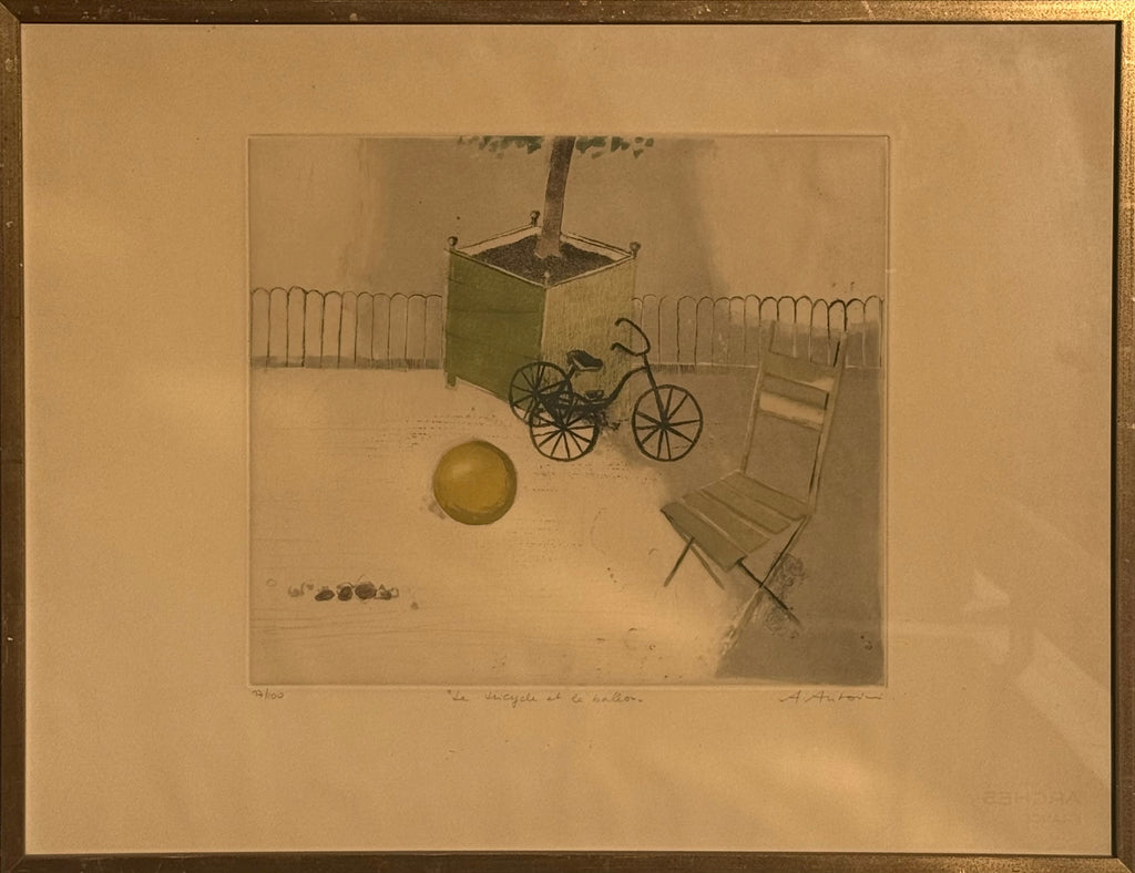 Annapia Antonini - "Le tricycle et le ballon"  Картина  Arteostudios
