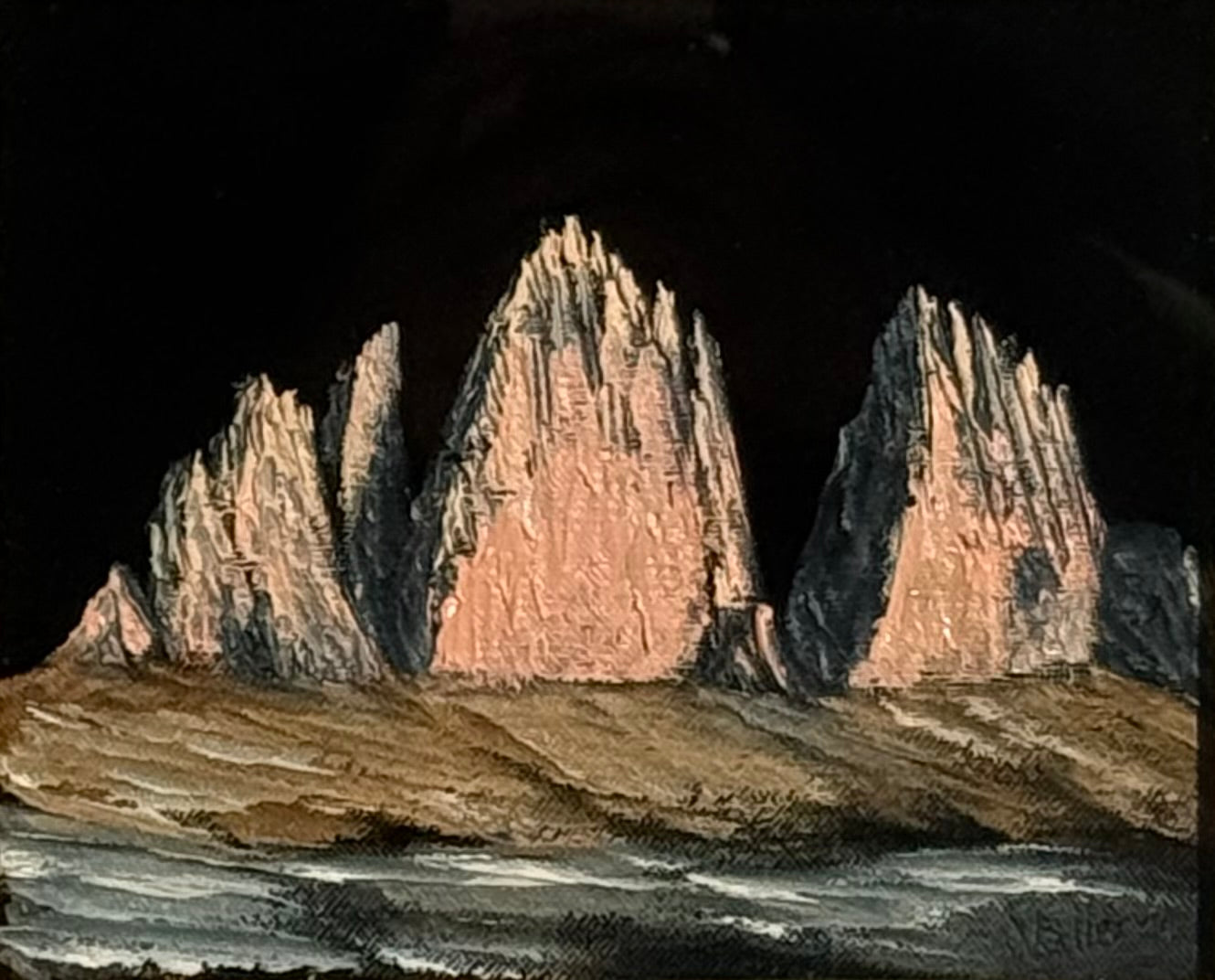 Walter Riz - "Campitello di Fassa" Картина Arteostudios