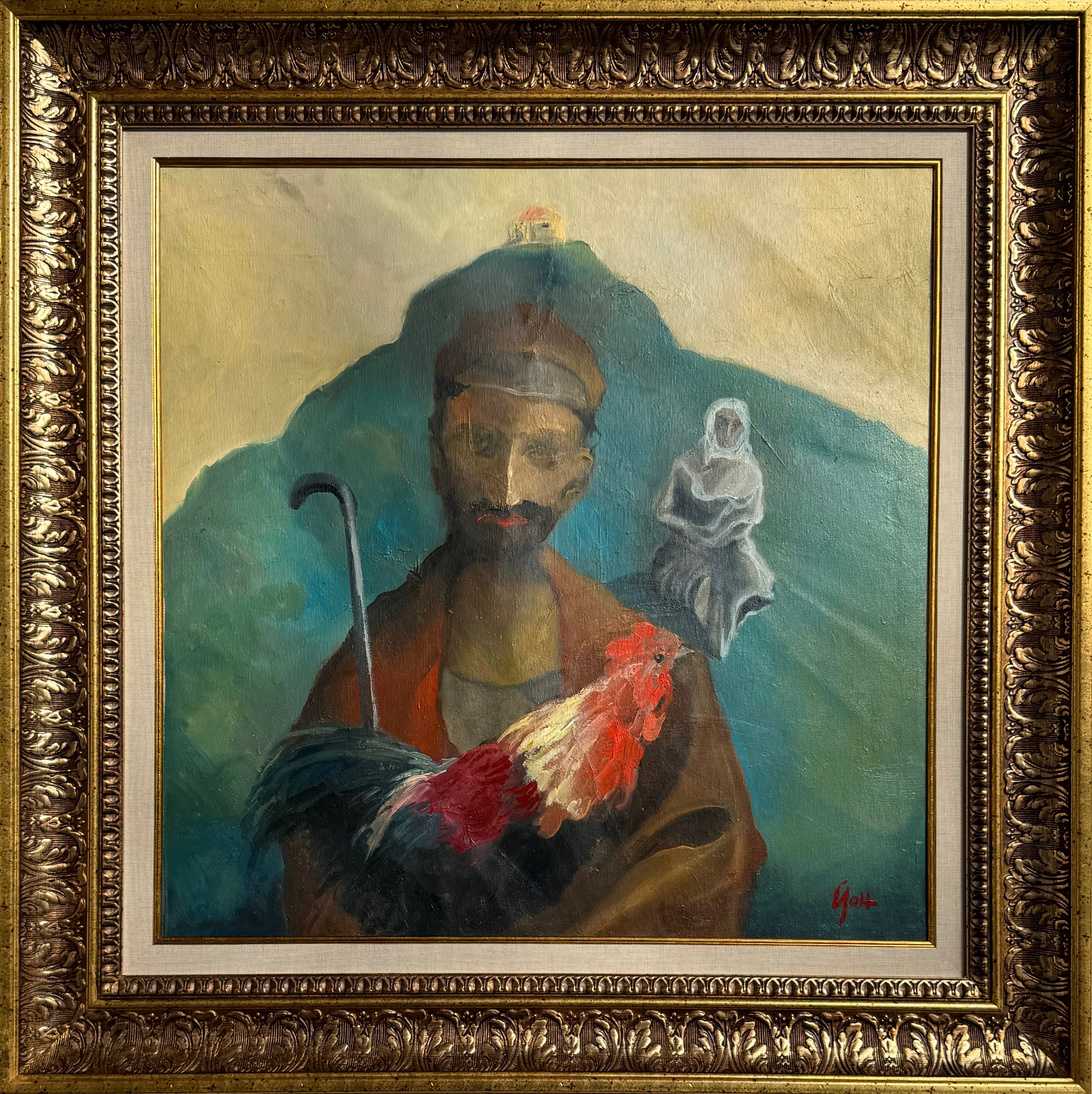 Здравко Йончев - "Пейзаж с петел" Картиан  Arteostudios